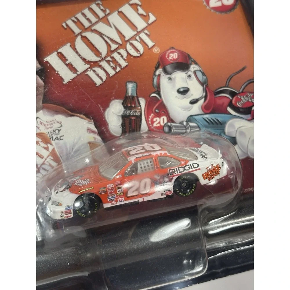 Coca Cola Coke Winner's Circle Nascar Car Framed Art #20 Tony Stewart Home Depot